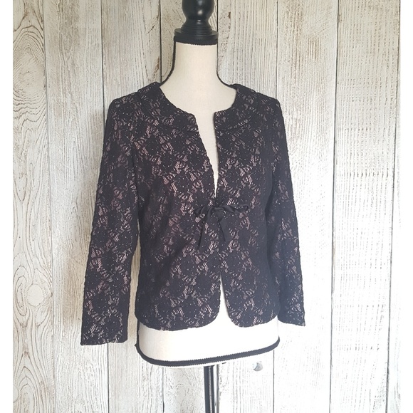 Anthropologie Jackets & Blazers - Anthropologie odille Lace Overlay Blazer | Size 6